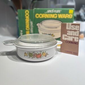 Corning Ware Spice O’Life Grab-a-meal with glass lid and original box